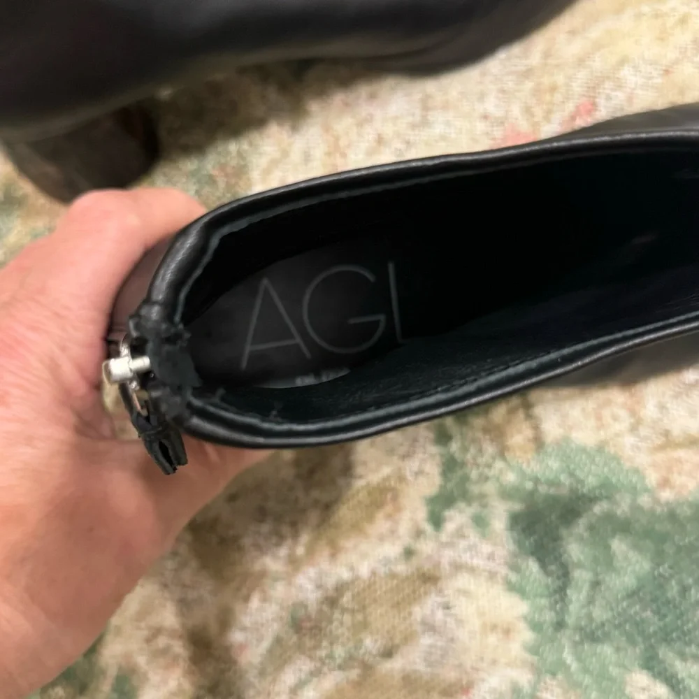 AGL | Veta Precious Leather ankle boot with heel / Size 39.5